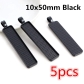 10x50mm Black 5pcs