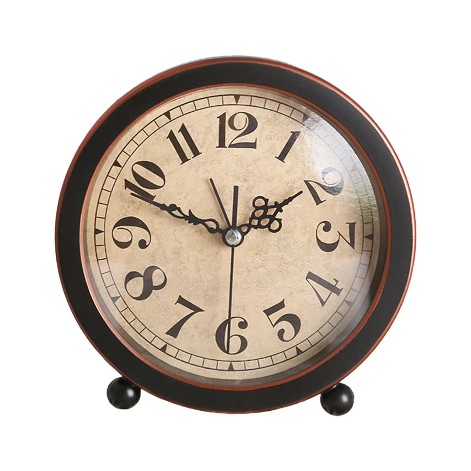 Vintage Retro Style Analog Alarm Clock Study Room Nursery Silent Non Ticking