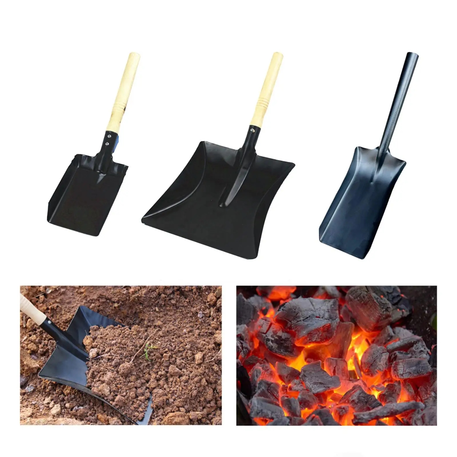 Multifunctional Shovel Iorn Camping Axe Digging Trench Survival Saw Gardening Tool Small Tools Multi Tool Fireplace Cleaning