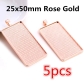 25x50 Rose Gold 5pcs